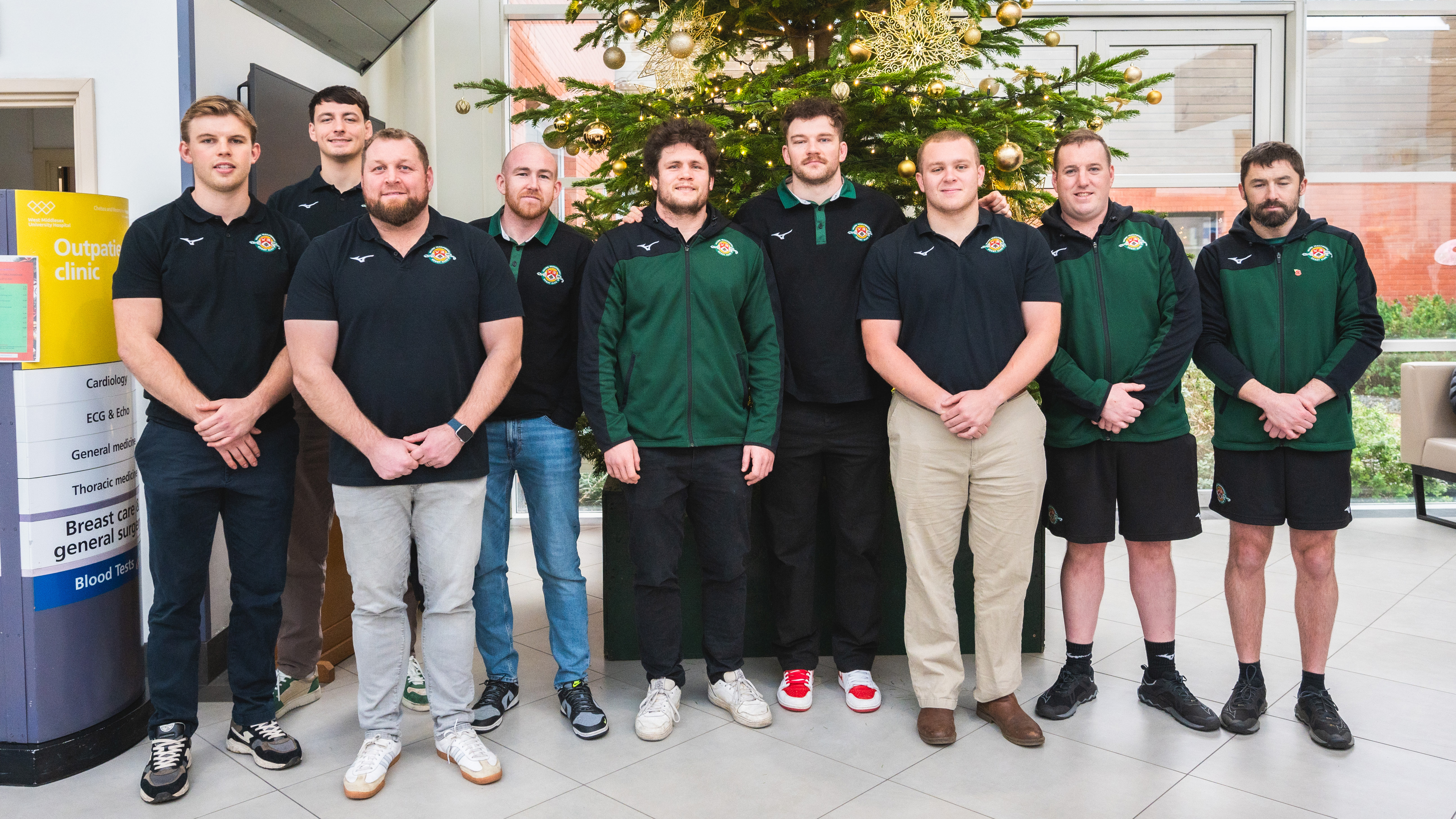 Ealing Trailfinders Rugby Club pay special visit to paediatric patients and their families